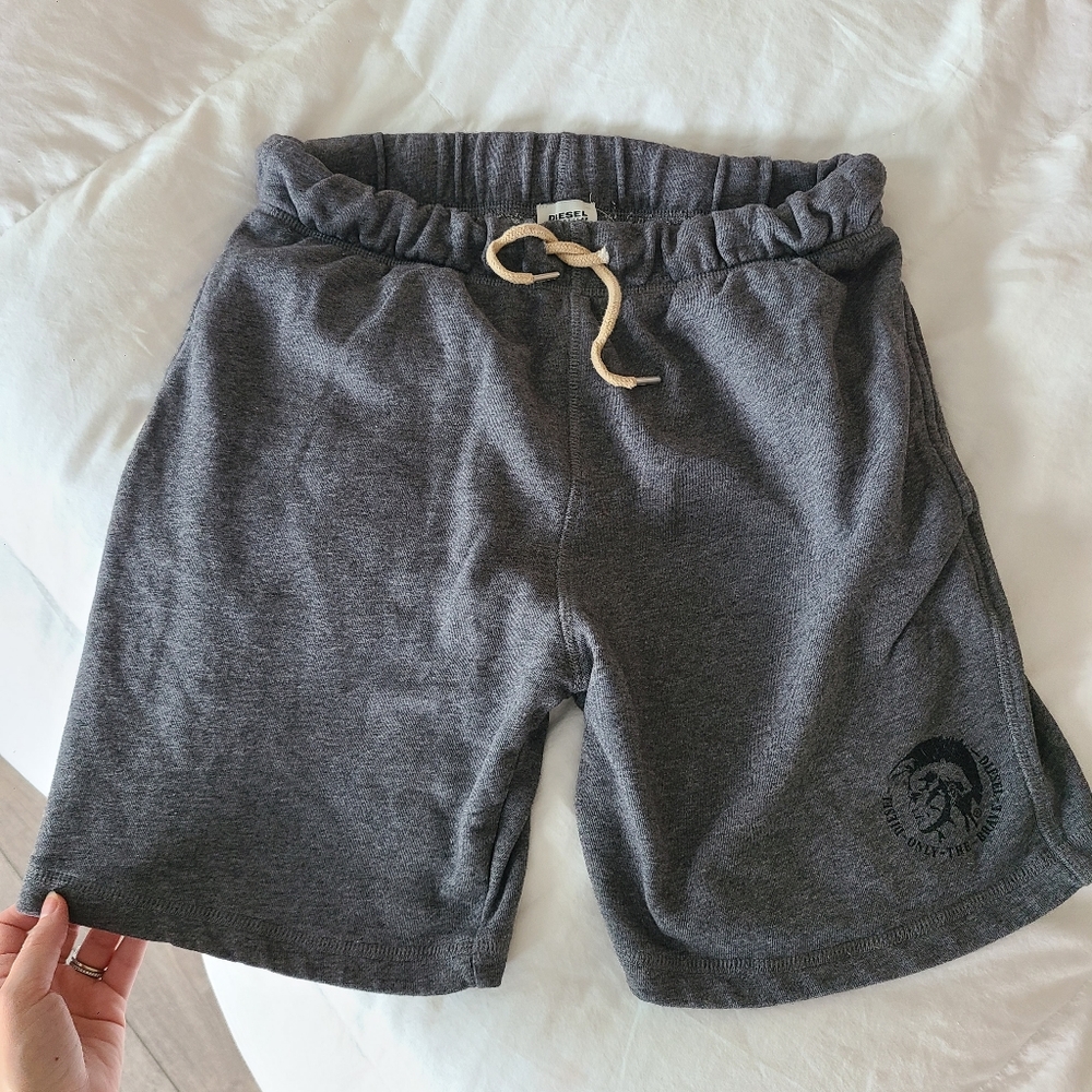 Diesel Men's Charcoal Gray Athletic Shorts